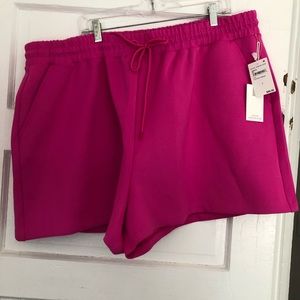 NWT GOOD AMERICAN pink scuba shorts size 3x / 6